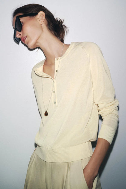 Cloud Knit Henley